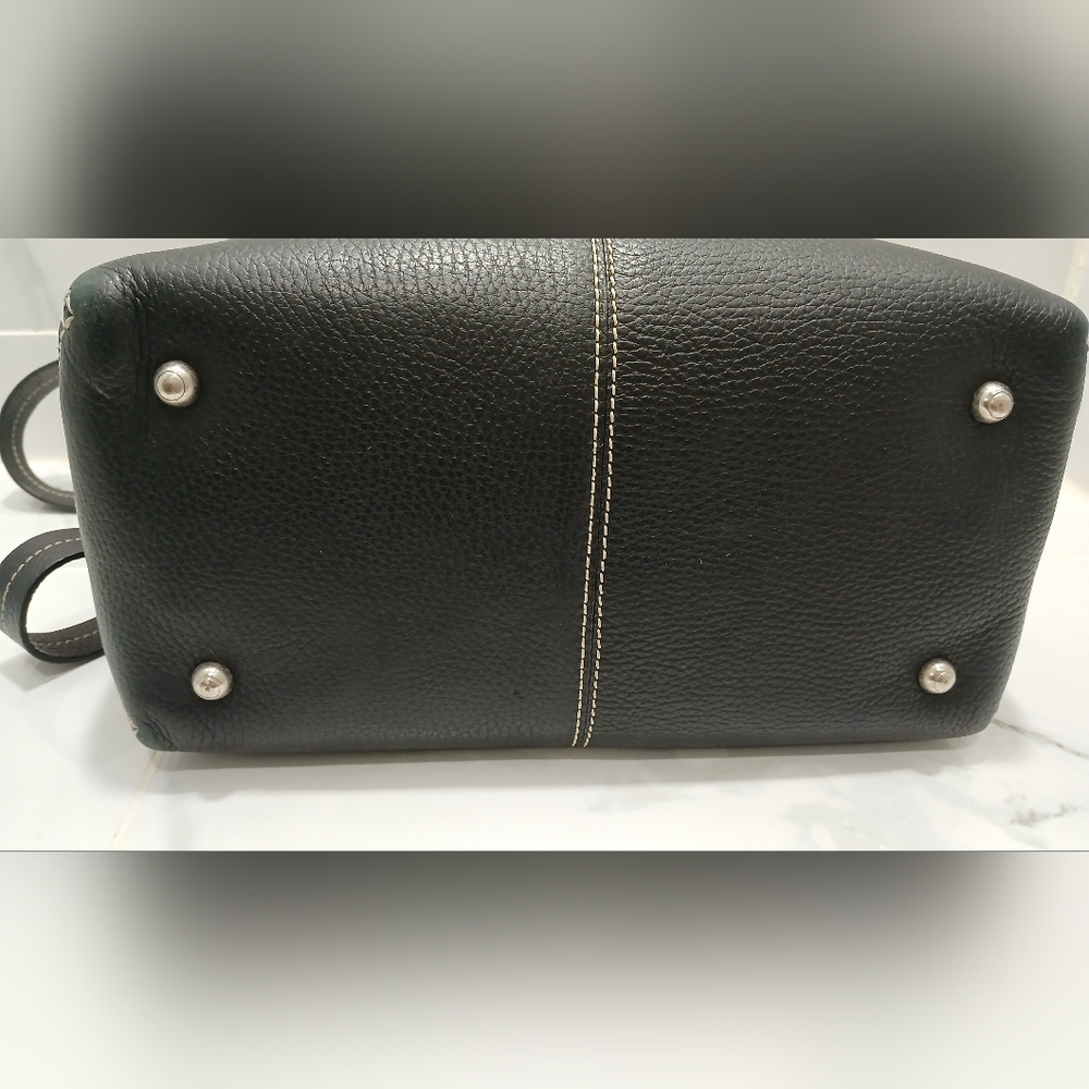 SALE 🛑 TOD'S Vintage Leather 2way Mini Boston Bag With Strap EUC - Picture 8 of 16